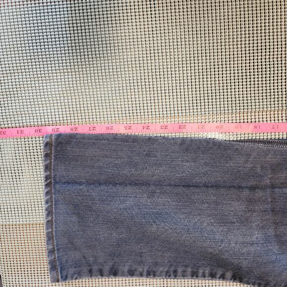 Levi's 514 Men's Whiskered Denim Jeans Dark Blue 34W 30L Circa 2008 - Picture 6 of 9